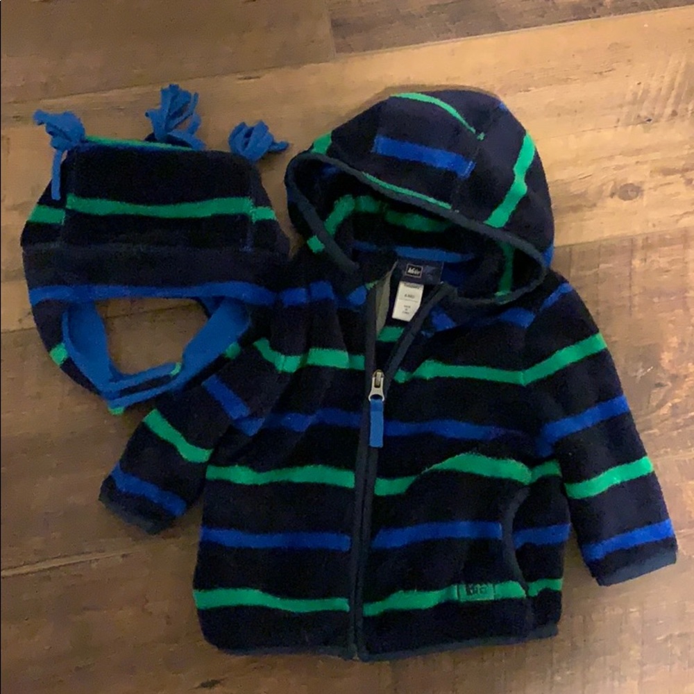 REI 6mo Jacket & REI 6-12mo Hat